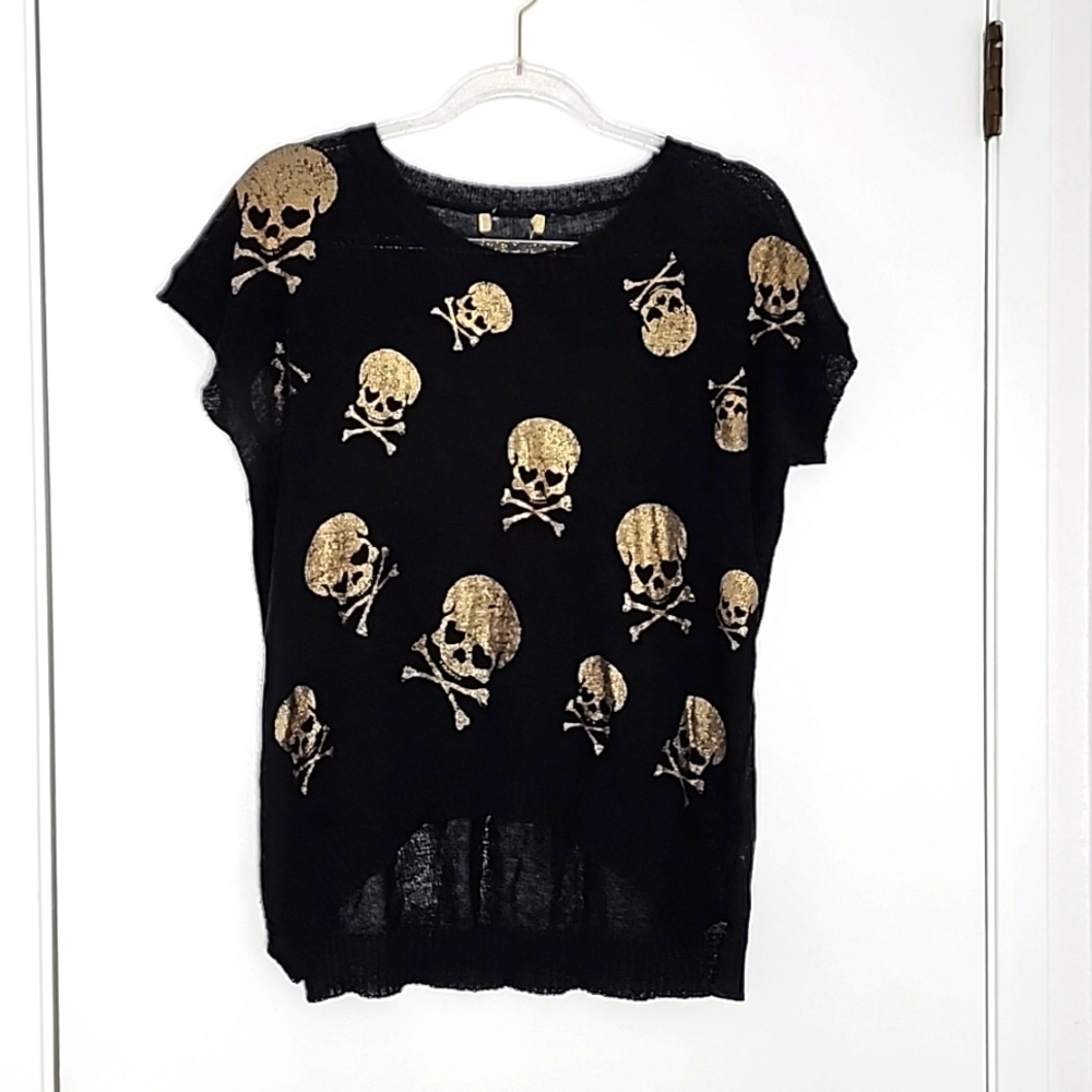 Skull knitted top